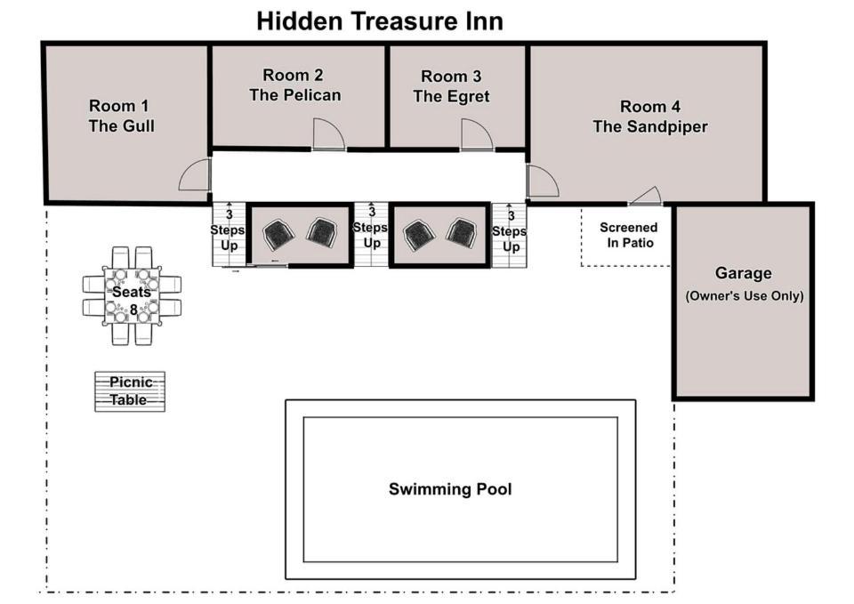 The Pelican Hidden Treasure Inn Room 2 By Bryant Real Estate キュリビーチ エクステリア 写真